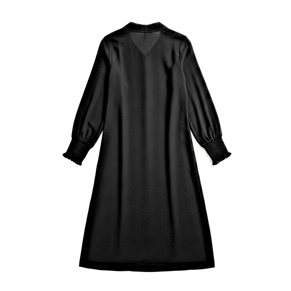 NWT Soya Concept Black Button Up Maxi Shirt Dress Duster XS Scandi Minimalist - Picture 7 of 10